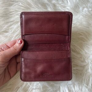Buxton Vintage Genuine Leather Mini Wallet – Mahogany Dark Brown 🌰